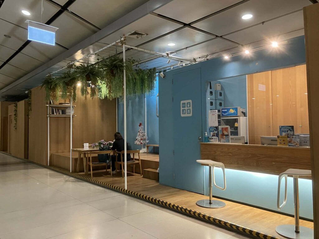 Boxtel sleep pods on the B1 floor of Suvarnabhumi Airport