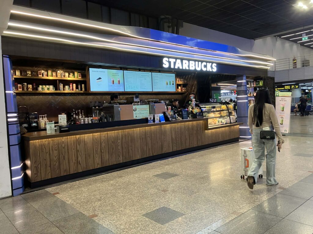 starbucks inside don mueang airport terminal