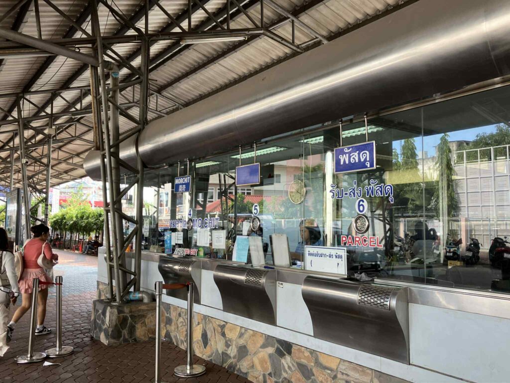 north pattaya bus terminal ticket counters pattaya bangkok routes