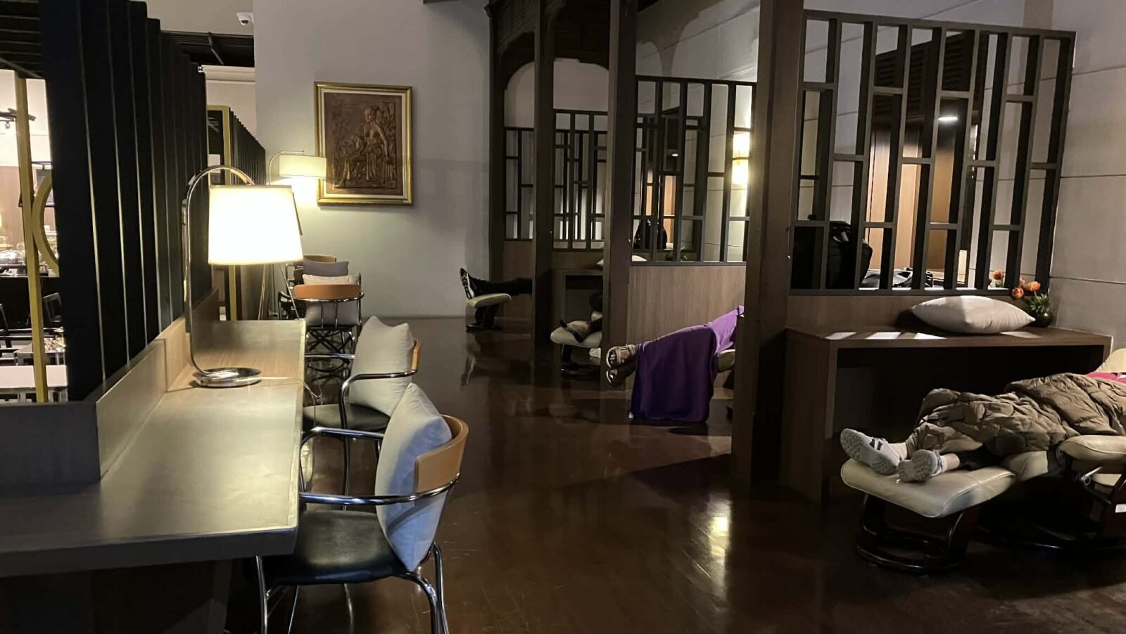 dmk miracle lounge upper floor night seating sleep area quiet lounge