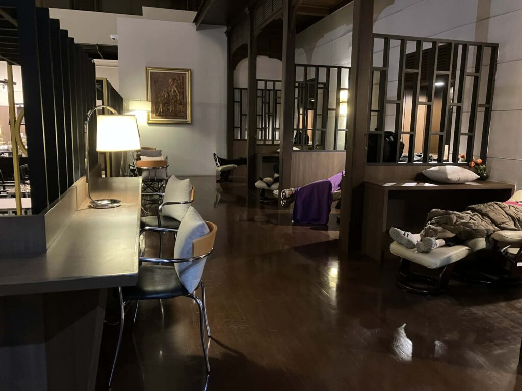 dmk miracle lounge upper floor seating night resting area