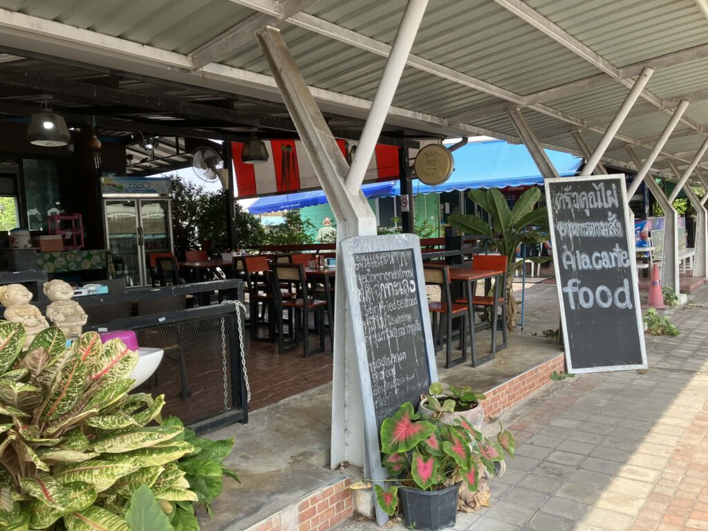 Local restaurant outside U-Tapao Airport terminal